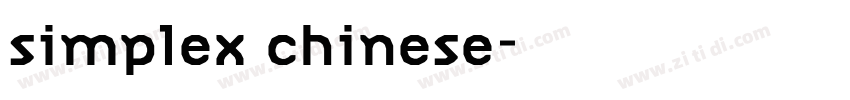 simplex chinese字体转换 simplex chinese字体转换